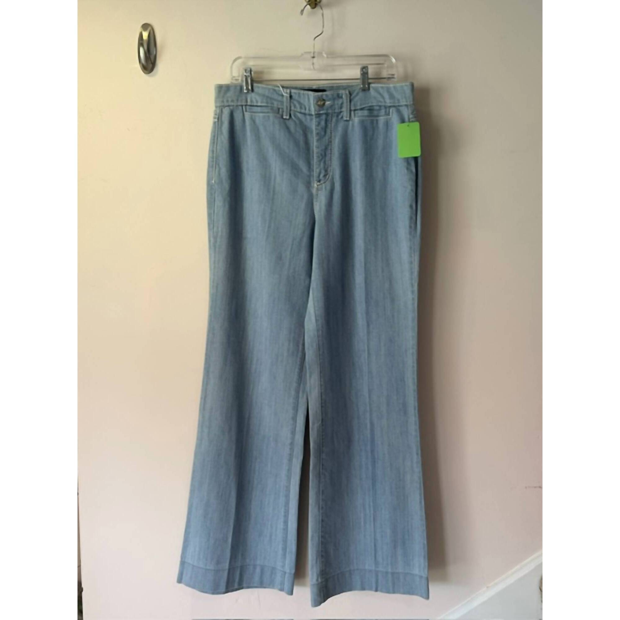 New Nydj Women's Wide Leg Denim Jean In Light Indigo